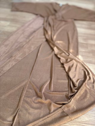 Vestido Lumina Marrón Metalizado Talla Única