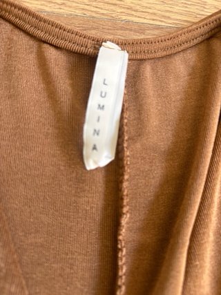 Vestido Lumina Marrón Metalizado Talla Única