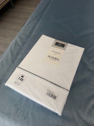 Juego de cama sabanas blancas 135