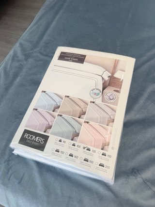 Juego de cama sabanas blancas 135