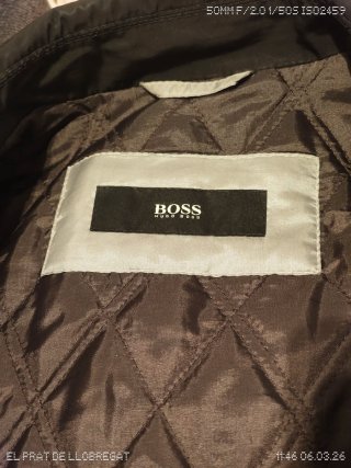 Chaqueta Hugo Boss Negra Talla L