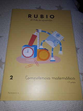 Tres cuadernos verano Rubio 2°Primaria. NUEVOS
