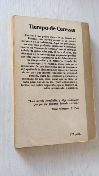 Tiempo de cerezas Montserrat Roig edición antigua