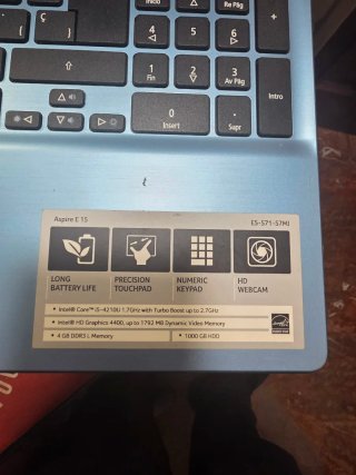 Portátil Acer Aspire E 15 i5 4GB HDD
