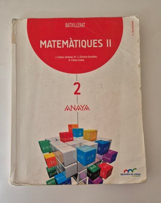 Matemàtiques II batxillerat 2