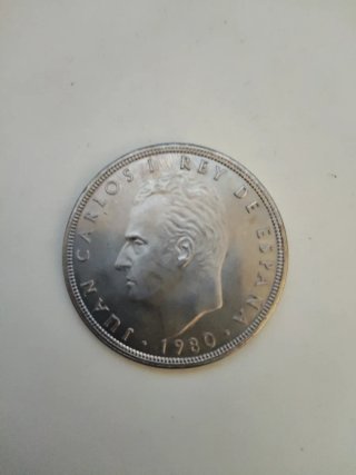Moneda 100 Pesetas Carlos I Juan 1980 Plata