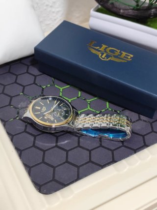Reloj LIGE Automático Hombre Oro y Plata