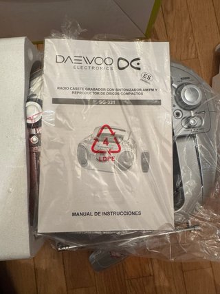 Reproductor CD/MP3 Daewoo SG-331 Cassette Radio