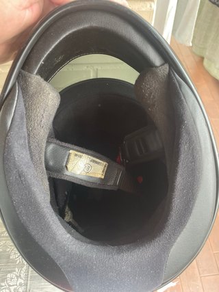 Casco Suomy Ducati Negro Rayas Blancas