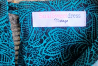 Vestido midi Susiesweetdress vintage unico- M