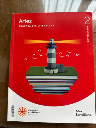Artez euskara eta literatura, 2 Batxilergoa