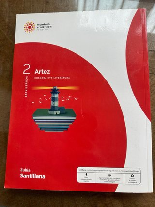 Artez euskara eta literatura, 2 Batxilergoa