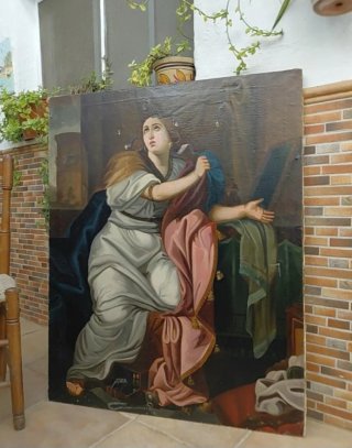 Cuadro Óleo Magdalena Siglo XIX