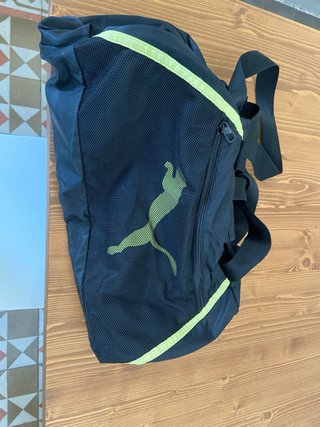 Bolsa de deporte Puma negra y verde