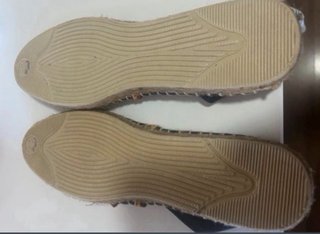 2 pares de alpargatas mujer beige y azul
