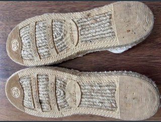 2 pares de alpargatas mujer beige y azul