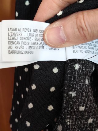 Zara Vestido Preto e Branco T.6A Novo