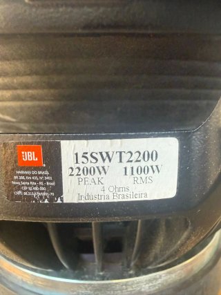 Subwoofer JBL Tornado 15SWT2200 2200W Peak 1100W