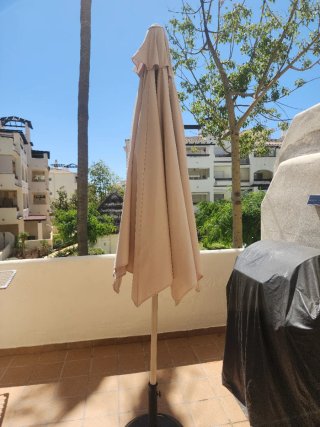 SOLO Sombrilla de terraza beige