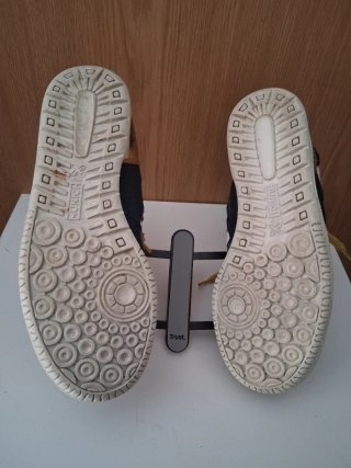 Zapatillas Munich Mujer Azul y Dorado