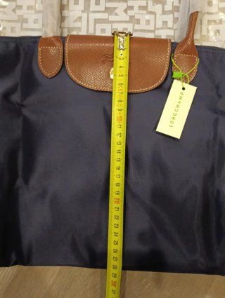 Bolso de  Nylon Azul Marrón SIN MARCA
