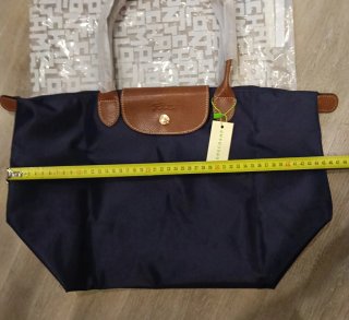 Bolso de  Nylon Azul Marrón SIN MARCA