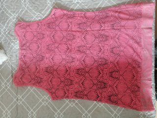 Camiseta Koroshi rosa plateada talla S