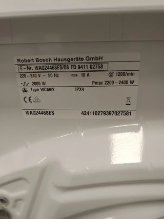 Lavadora Bosch Serie 6 8kg