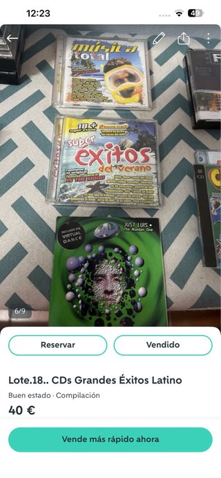Lote CDs Grandes Éxitos Latino