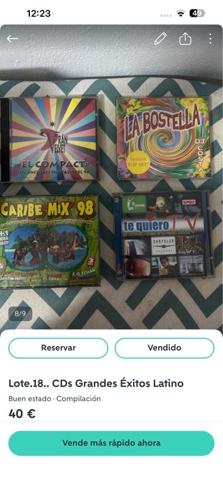 Lote CDs Grandes Éxitos Latino