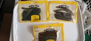 3 Bolsas Vinilo Storm Rattle Fry Worm