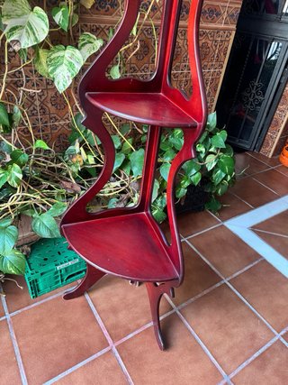 Estantería esquinera madera clásica