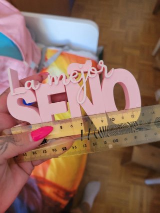 La mejor seño - Decoración rosa y blanca