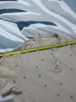 Polo Terranova Estilo Henley Estampado M