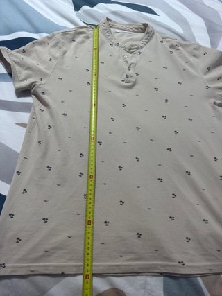 Polo Terranova Estilo Henley Estampado M