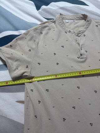 Polo Terranova Estilo Henley Estampado M
