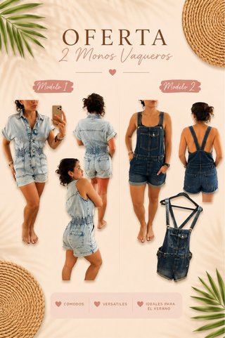 Oferta 2 Monos Vaqueros