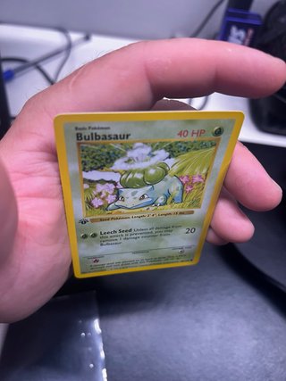 Carta Pokémon Bulbasaur #44 Base Set firts edition