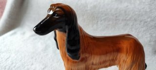 Figura Galgo Afgano Cerámica Beswick