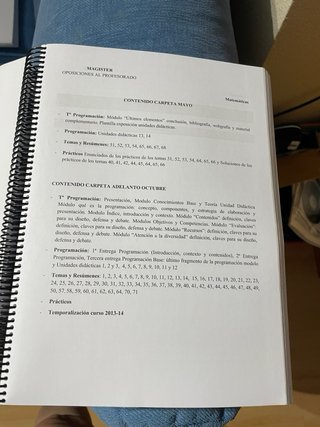 Temario Oposiciones Matemáticas
