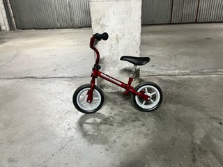 Bicicleta sin pedales.