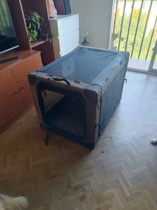Jaula plegable para perro mediano