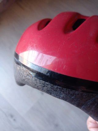Casco Bicicleta Niño Rojo 3-5 Años