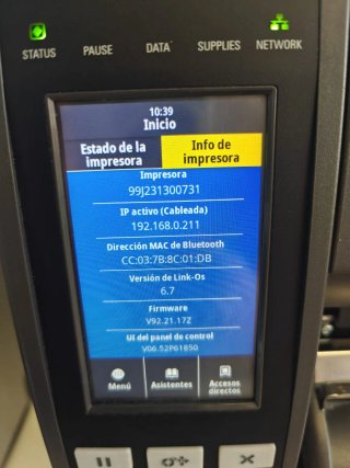 Impresora Zebra ZT411 RFID UHF Industrial 6 ud dis