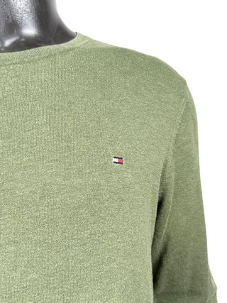 Tommy Hilfiger Maglione Uomo Cotton Silk Verde M