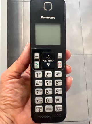 Teléfono Inalámbrico Panasonic Negro