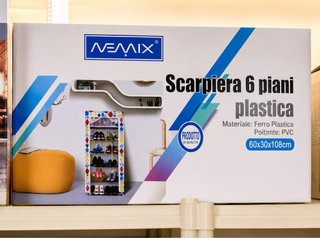 Zapatero Nemix 6 baldas tela/plástico