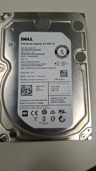 Pack 2 Discos Duros Dell SAS 6TB