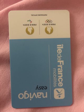 Tarjeta Navigo Easy Paris 2024