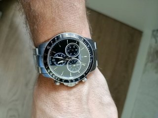 Reloj Tissot V8 Chronograph Negro/Plata